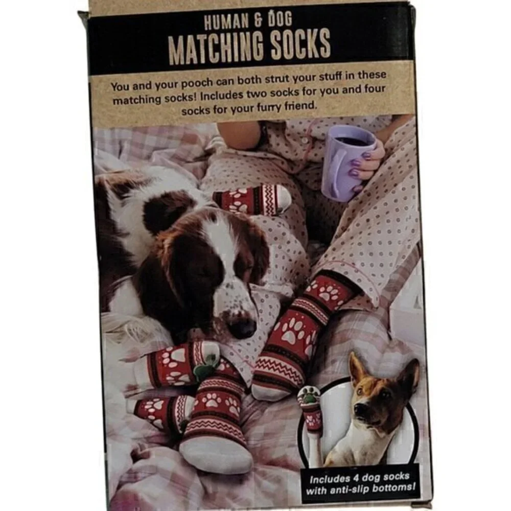 Dog and Human matching socks